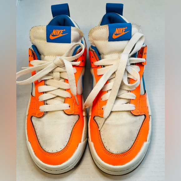 Nike Dunk Low Disrupt Supa Sneakers Multicolor White Orange Blue W10 M8.5 - Picture 3 of 10